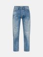PONY CROPPED TOTAL RIPPED & MENDED LIGHT BLEACH