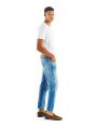 PONY CROPPED TOTAL RIPPED & MENDED LIGHT BLEACH