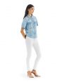 ROSIE WESTERN SHIRT SHORT SLEEVE STONE BLEACHED RIPPED