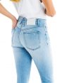 BODY SLIM HIGH RISE BLEACHED & FRAYED