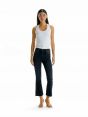 KATE CROP BOOTCUT STONE WASH WITH CONTRAST