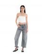 AIDA CROP SUPER FITTED LOW WAIST CROPPED CURVE LEG SUPER VINTAGE MARBLE WASH