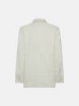 DOUBLE TAILORED OVER JACKET HANDMADE NATURAL WHITE CHALK PASTE