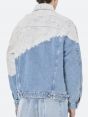 LOGAN TRUCKER OVER JACKET LIGHT BLEACH DAMAGED HANDMADE NATURAL WHITE CHALK PASTE