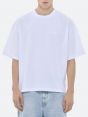 OVER PRINTED T-SHIRT WHITE DISTRESSED WASH