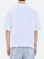 OVER PRINTED T-SHIRT WHITE DISTRESSED WASH