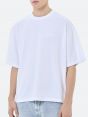 OVER PRINTED T-SHIRT WHITE DISTRESSED WASH