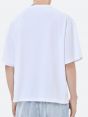 OVER PRINTED T-SHIRT WHITE DISTRESSED WASH