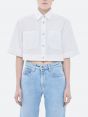 Jane cropped cotton shirt