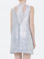 IRIS SLEEVELESS DRESS SILVER COATING