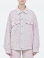 LOGAN TRUCKER OVER JACKET HANDMADE PINK CHALK PASTE