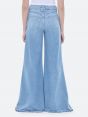 ASIA MID RISE WIDE LEG FLARED ECO BLEACH FRAYED EDGE