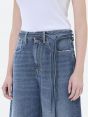 BIG LOW SUPER WIDE LEG LOW WAIST ECO ENZYME DARK WASH DAMAGED EDGE