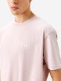 T-shirt Over con logo sul petto
