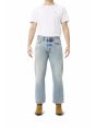 Legend regular 90's fit straight ankle leg light blue wash repaired with dirty spots