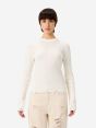 Ribbed Mia jumper with distressed hems