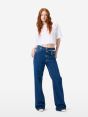 Jeans Zoe straight fit con doppia cintura