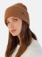 CYCLE CAP 100% CASHMERE RUST