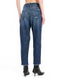 LOLA SUPER HIGH WAIST CARROT CROPPED FRAYED DARK TONE ANTIQUE