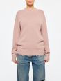 Warm round neck Big embroidery