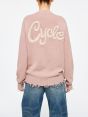 Warm round neck Big embroidery
