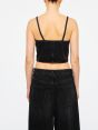Denim Zoe crop top