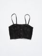 Denim Zoe crop top