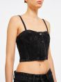 Denim Zoe crop top