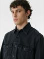 Overshirt James in black denim