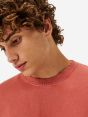 Ethan round neck cott. fl. resin spray garment dyed