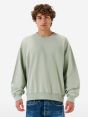 Ethan round neck cott. fl. resin spray garment dyed
