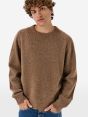 Round plain knit alpaca