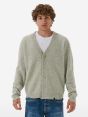 Cardigan plain knit alpaca