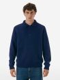 Polo plain knit alpaca l/s