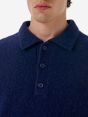 Polo plain knit alpaca l/s