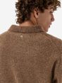 Polo plain knit alpaca l/s