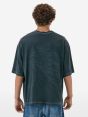 Over printed t-shirt resin spray garment dyed