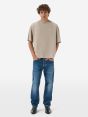 Over printed t-shirt resin spray garment dyed