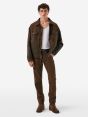 Standard comfort regular straight '90s fit oil coated garment dyed