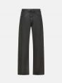 Full wide straight leg coated in a indigo blue finish