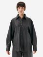 Penny eco leather shirt rince wash
