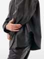 Penny eco leather shirt rince wash