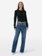 Cardigan plain knit alpaca