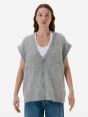 Over gilet brushed eng. rib amazing