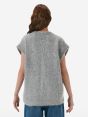 Over gilet brushed eng. rib amazing