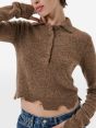 Polo plain knit alpaca