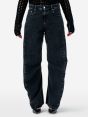 Aida ergo super fitted mid rise ergonomic leg eco enzyme stone wash