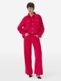 Pantaloni Aida Low wide leg in velluto