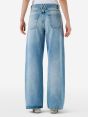 Aida low super fitted low waist volume leg light bleach broken edge