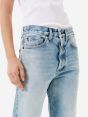 Bella '90s fit mid rise straight light bleach broken edge